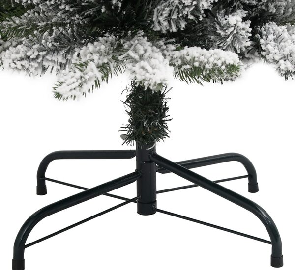 PVC és polietilén műkarácsonyfa pelyhes hóval 120 cm