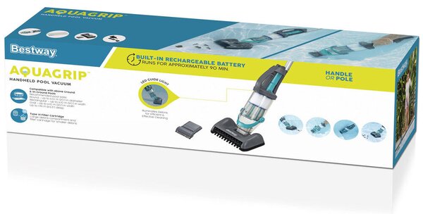Bestway AquaGrip akkus kézi medenceporszívó + 2 fej 58946