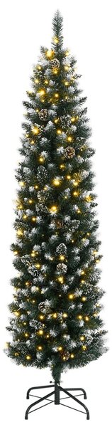 Vékony műkarácsonyfa 150 LED-del 120 cm