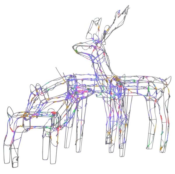 3 részes karácsonyi rénszarvas díszvilágítás 229 LED-del