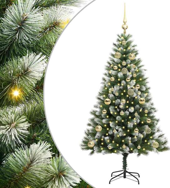 Műanyag Hajtogatós Karácsonyfa Havas Designnal 150 LED