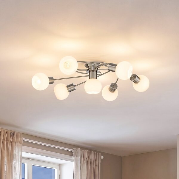 Mennyezeti Lámpa Lindby, Ciala, dimmable, Fémes, Nappali, Üveg, Modern