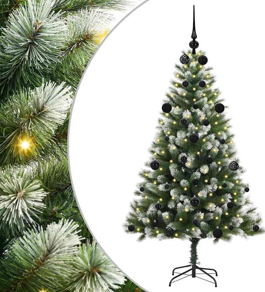 Műanyag Hajtogatós Karácsonyfa Havas Designnal 150 LED