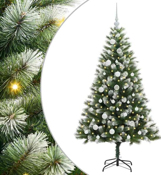 Műanyag Hajtogatós Karácsonyfa Havas Designnal 150 LED