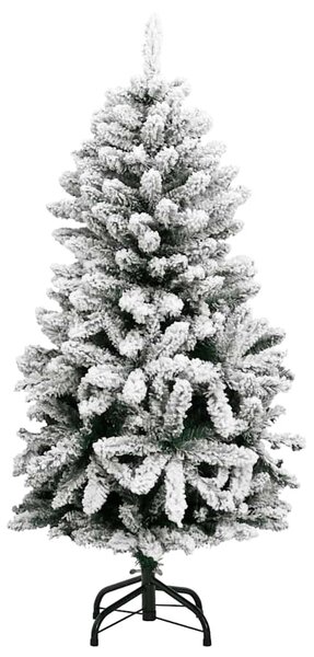 Csuklópántos műkarácsonyfa 150 LED-del és gömbökkel 120 cm
