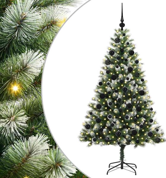 Műanyag Hajtogatós Karácsonyfa Havas Designnal 300 LED