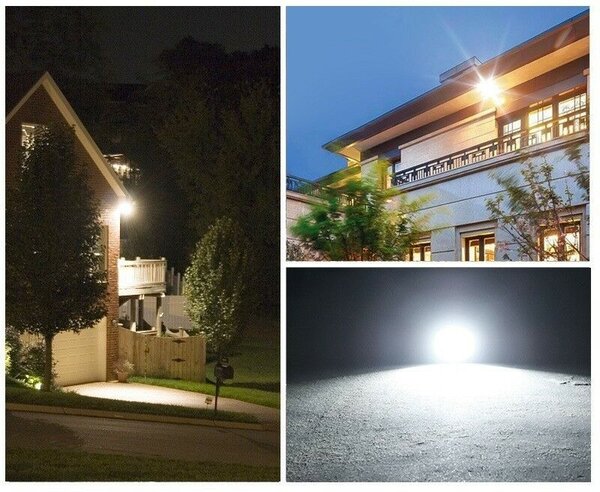 2 db-os LED reflektor szett Flippy napelemmel, mozgásérzékelővel, távirányítóval, vízálló, 322*2 beépített LED, 200W, 30*24 cm, IP67, modern dizájn, fekete