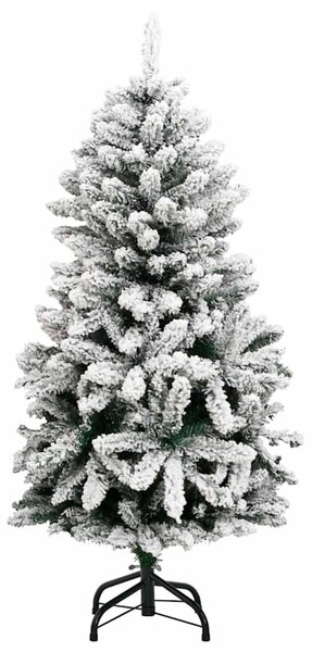 Csuklópántos műkarácsonyfa 150 LED-del és gömbökkel 120 cm