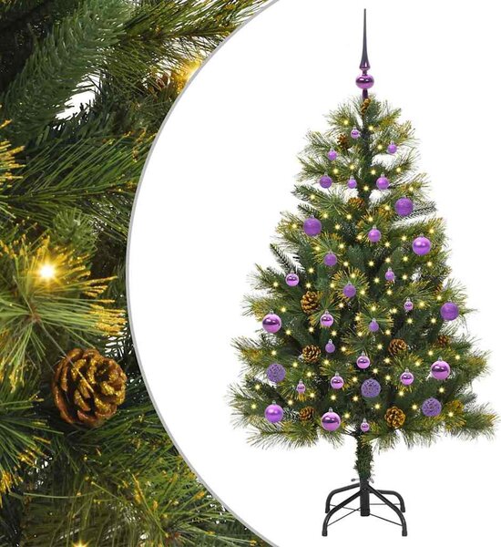 Műanyag Hajtogatós Karácsonyfa Tojásokkal Zöld 150 cm