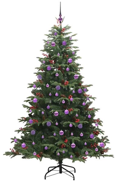 Mű karácsonyfa 300 LED-del Zöld 210 cm PVC és Fém és Műanyag