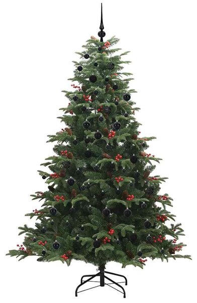 Mű karácsonyfa 300 LED-del Zöld 210 cm PVC és Fém és Műanyag