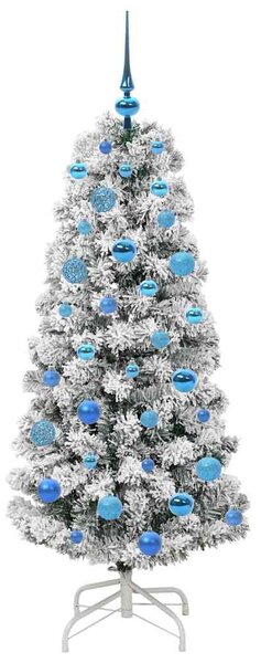 Műanyag Hajtogatós Karácsonyfa 150 LED Zöld és Fehér 150 cm