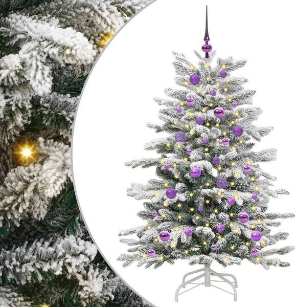 Műanyag Hajtogatós Karácsonyfa Fehér 150 cm PE és PVC