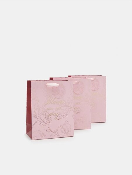 Sinsay - 3 darab ajándéktasak - rózsaszín