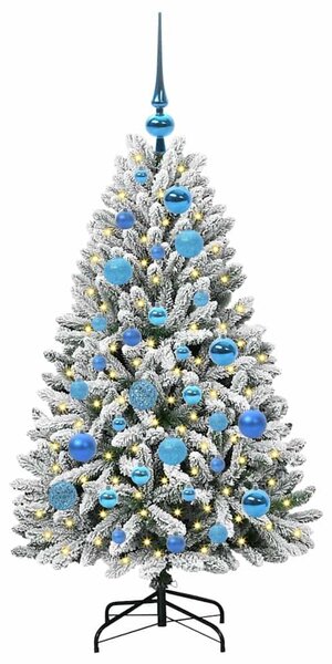 Mű karácsonyfa 120 cm 150 LED Meleg fehér PVC és Acél