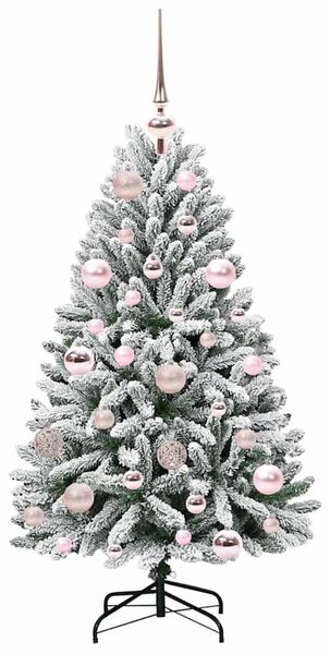 Mű karácsonyfa 120 cm 150 LED Meleg fehér PVC és Acél