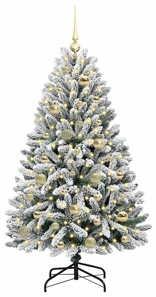 Mű karácsonyfa 120 cm 150 LED Meleg fehér PVC és Acél