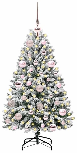 Mű karácsonyfa 120 cm 150 LED Meleg fehér PVC és Acél
