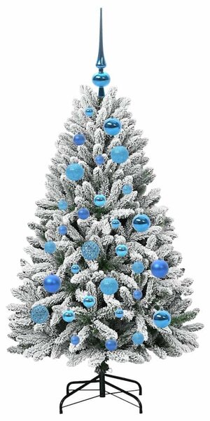 Mű karácsonyfa 120 cm 150 LED Meleg fehér PVC és Acél