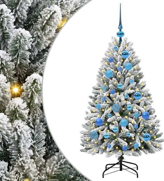 Mű karácsonyfa 120 cm 150 LED Meleg fehér PVC és Acél