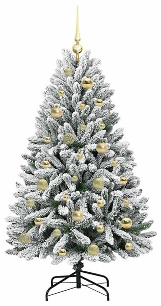 Mű karácsonyfa 120 cm 150 LED Meleg fehér PVC és Acél