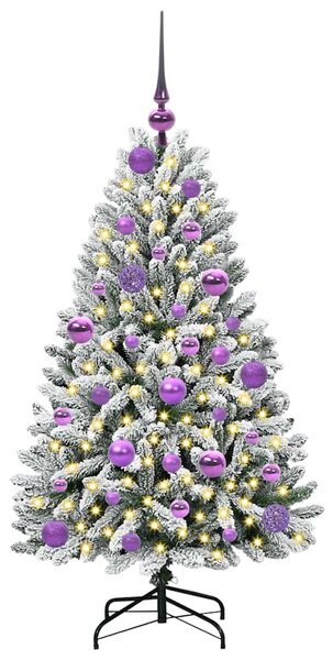 Mű karácsonyfa 120 cm 150 LED Meleg fehér PVC és Acél