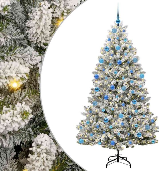 Mű karácsonyfa 180 cm 300 LED Meleg fehér PVC és Acél