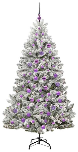 Mű karácsonyfa 180 cm 300 LED Meleg fehér PVC és Acél