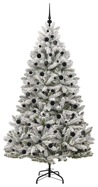 Mű karácsonyfa 210 cm 300 LED Meleg fehér PVC és Acél