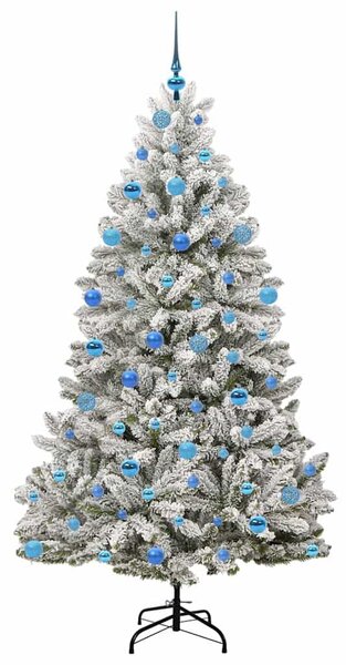 Mű karácsonyfa 180 cm 300 LED Meleg fehér PVC és Acél