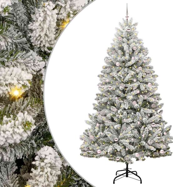 Mű karácsonyfa 270 cm 300 LED Meleg fehér PVC és Acél