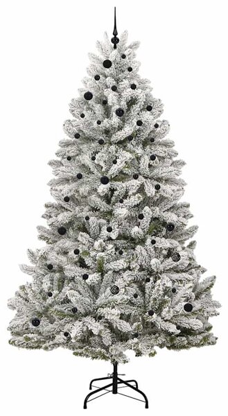 Mű karácsonyfa 270 cm 300 LED Meleg fehér PVC és Acél