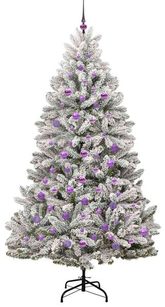 Mű karácsonyfa 210 cm 300 LED Meleg fehér PVC és Acél