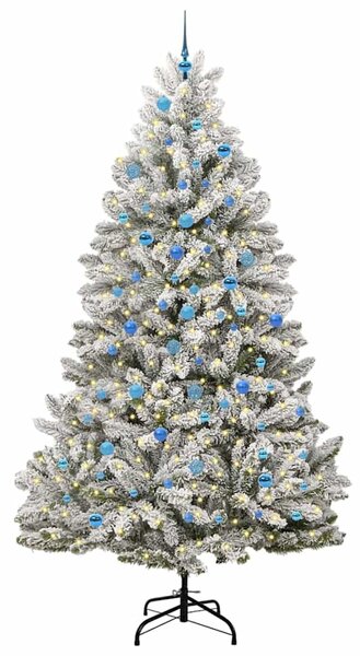 Mű karácsonyfa 240 cm 300 LED Meleg fehér PVC és Acél