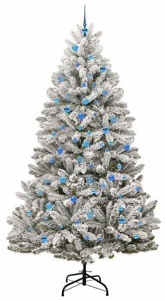 Mű karácsonyfa 240 cm 300 LED Meleg fehér PVC és Acél