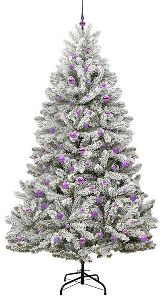 Mű karácsonyfa 240 cm 300 LED Meleg fehér PVC és Acél
