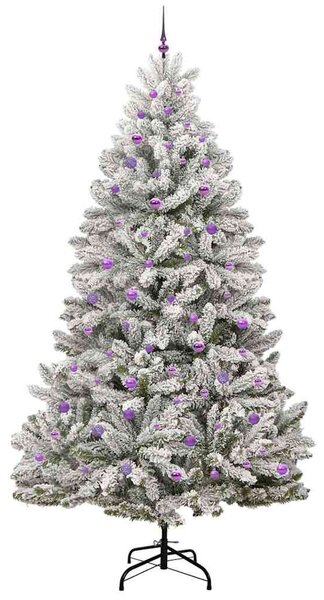 Mű karácsonyfa 270 cm 300 LED Meleg fehér PVC és Acél