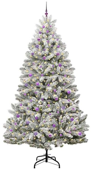 Mű karácsonyfa 270 cm 300 LED Meleg fehér PVC és Acél