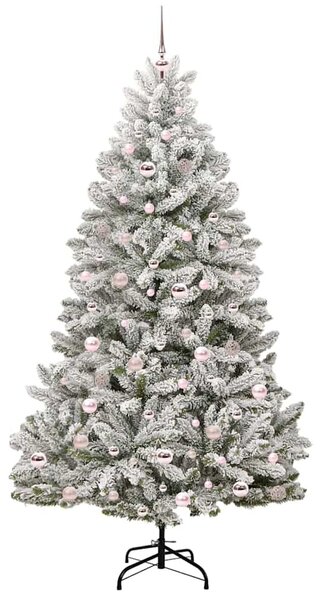Mű karácsonyfa 210 cm 300 LED Meleg fehér PVC és Acél
