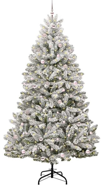 Mű karácsonyfa 270 cm 300 LED Meleg fehér PVC és Acél