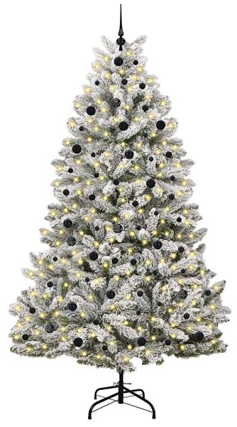 Mű karácsonyfa 240 cm 300 LED Meleg fehér PVC és Acél