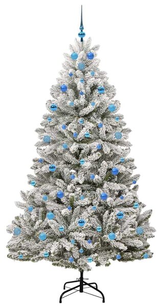 Mű karácsonyfa 210 cm 300 LED Meleg fehér PVC és Acél