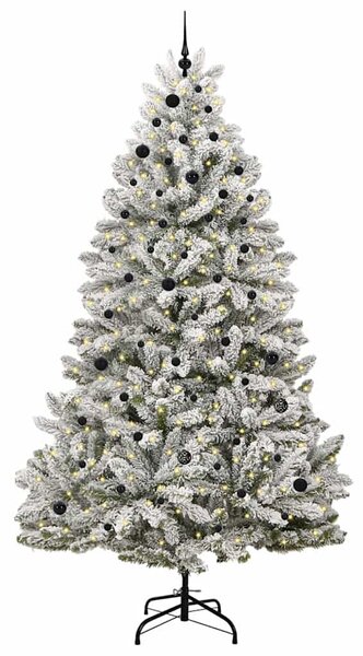 Mű karácsonyfa 270 cm 300 LED Meleg fehér PVC és Acél