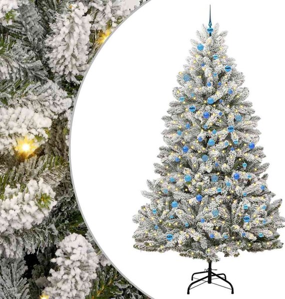 Mű karácsonyfa 240 cm 300 LED Meleg fehér PVC és Acél