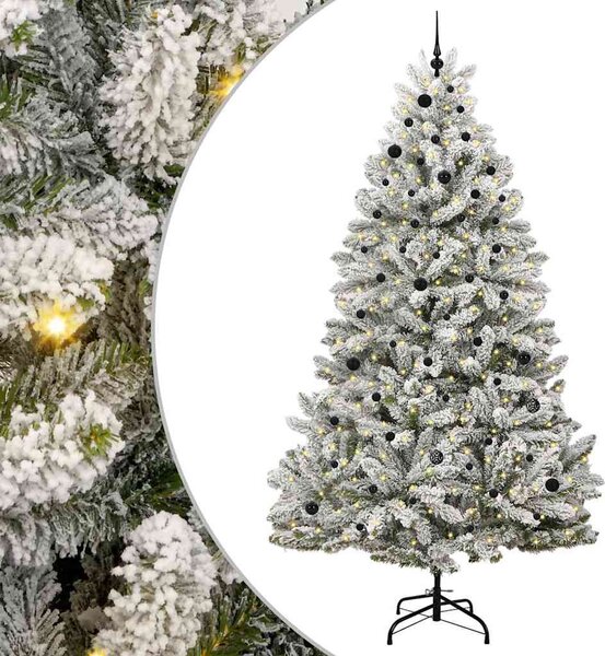 Mű karácsonyfa 270 cm 300 LED Meleg fehér PVC és Acél