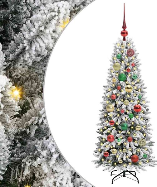 Mű karácsonyfa Fehér 120 cm PVC és műanyag és acél és PE