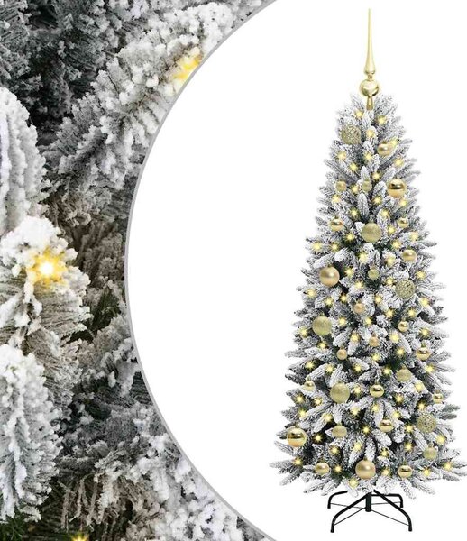 Mű karácsonyfa Fehér 120 cm PVC és műanyag és acél és PE