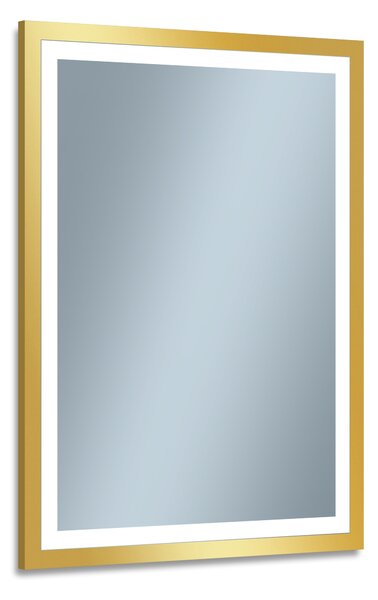 Venti Luxled Gold tükör 60x80 cm négyszögletes világítással arany 5907459662726