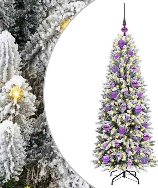 Mű karácsonyfa Fehér 120 cm PVC és műanyag és acél és PE