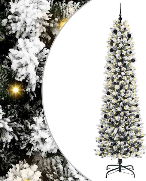 Mű karácsonyfa Fehér 240 cm PVC és Fém és Műanyag
